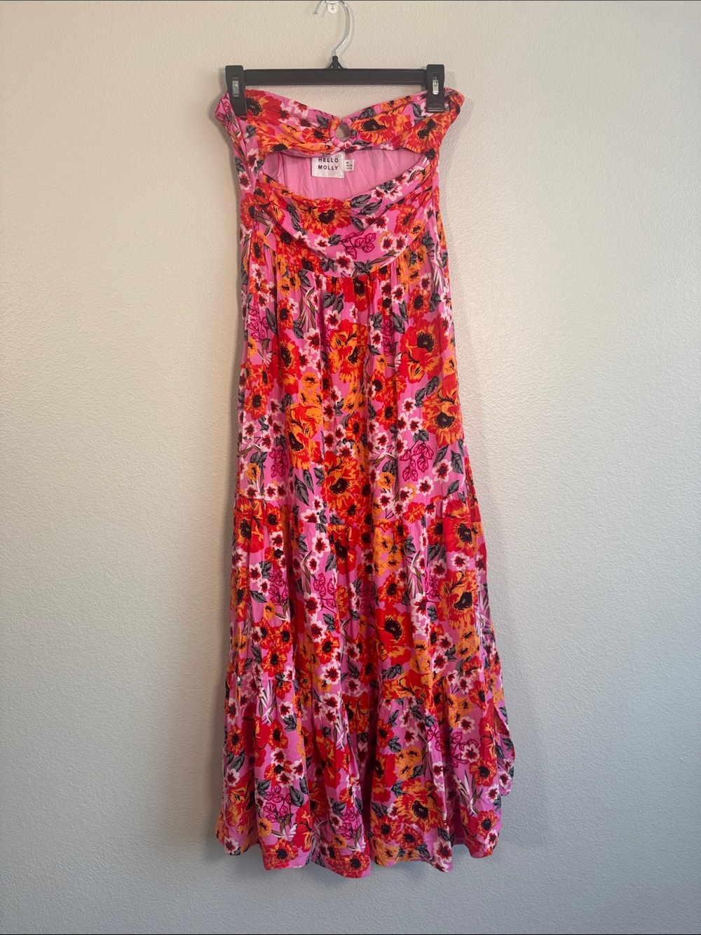 Hello Molly Speak To My Heart Midi Dress in Pink - 6 - Picture 2 of 5